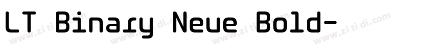 LT Binary Neue Bold字体转换
